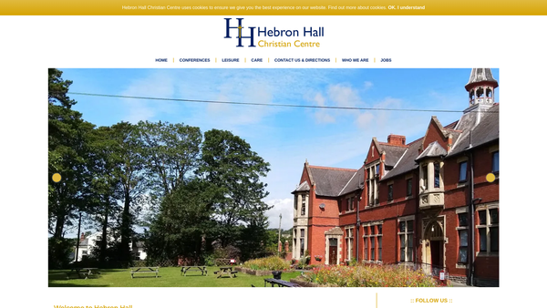 Screenshot of the Hebron Hall Limited website