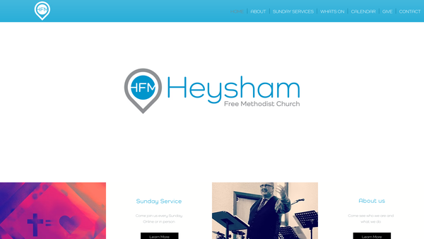 Screenshot of the Free Methodist Church, Morecambe And Heysham website