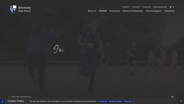 Screenshot of the The Rossiter Scholarship Foundation website