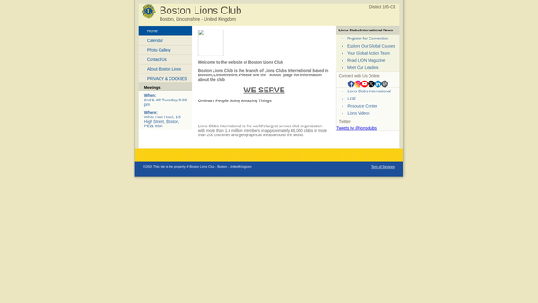 Screenshot of the Boston Lions Club Charity Trust Fund website