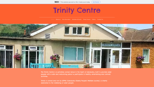 Screenshot of the Llandudno Elderly People's Welfare Society website