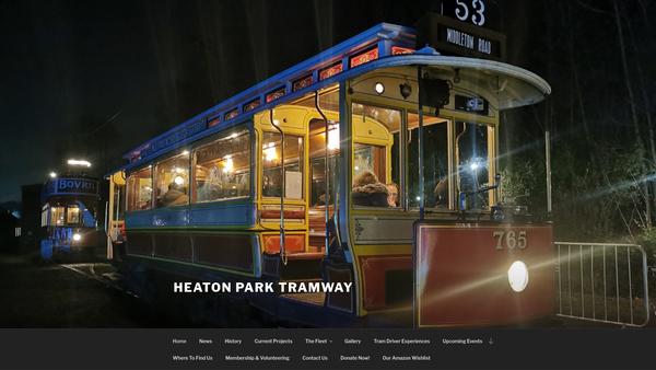 Screenshot of the The Manchester Tramway Company Limited website