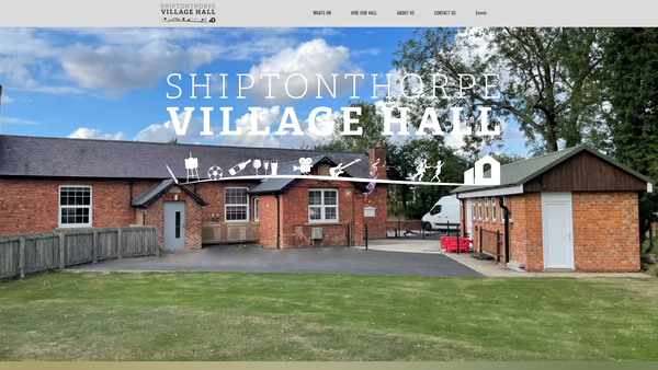 Screenshot of the Shiptonthorpe Village Hall website