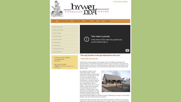 Screenshot of the Cymdeithas Genedlaethol Hywel Dda website