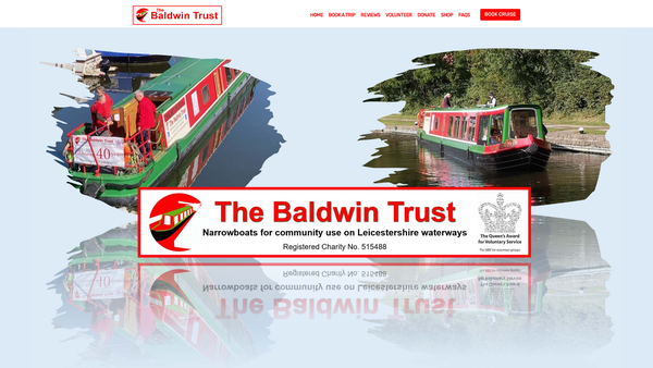 Screenshot of the The Baldwin Trust website
