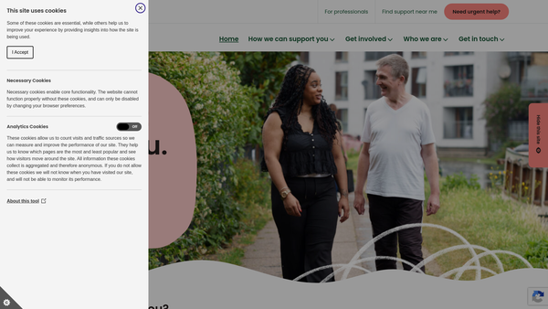 Screenshot of the Waythrough website