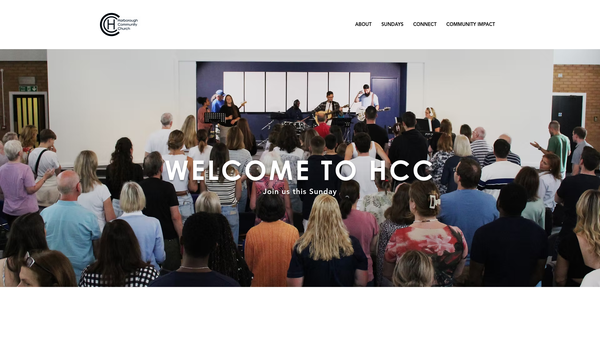 Screenshot of the Harborough Community Church Trust website