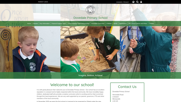 Screenshot of the Friends Of Dovedale website