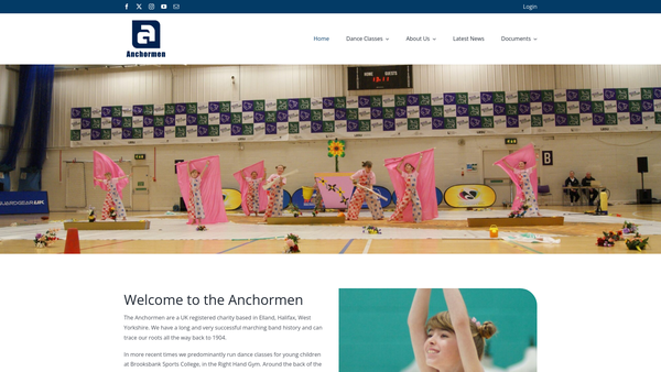 Screenshot of the The Anchormen Drum And Bugle Corps website