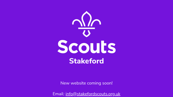 Screenshot of the Stakeford Scout Group website