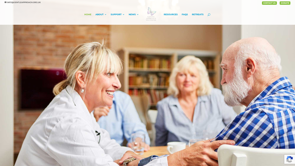 Screenshot of the The Gentle Approach To Cancer Association website