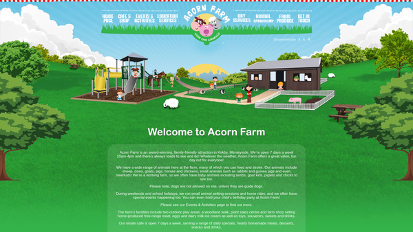 Screenshot of the Acorn Venture Association website