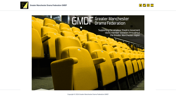 Screenshot of the Greater Manchester Drama Federation website