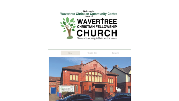 Screenshot of the Wavertree Christian Fellowship website