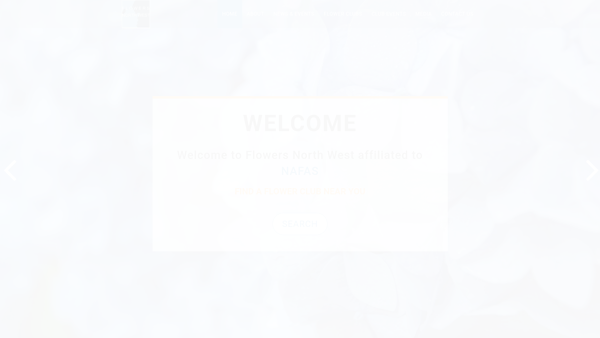 Screenshot of the Flowers North West website