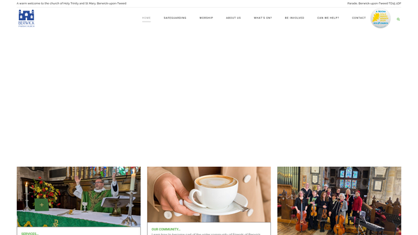 Screenshot of the Berwick Parish Church Trust website