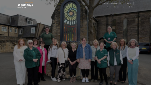 Screenshot of the St Anthony Of Padua Community Association website