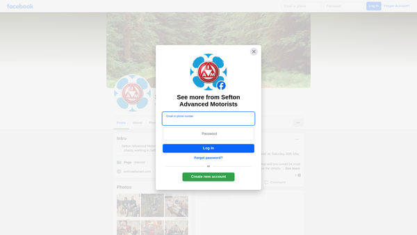Screenshot of the Sefton Group Of Advanced Motorists website