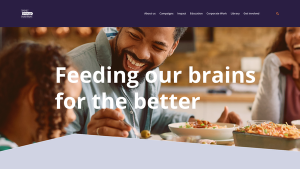 Screenshot of the Institute For Food, Brain And Behaviour website
