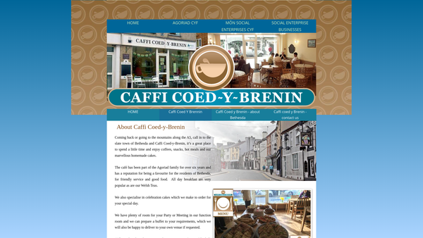 Screenshot of the Antur Dyffryn Ogwen Cyf website