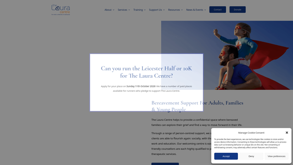 Screenshot of the Cope website