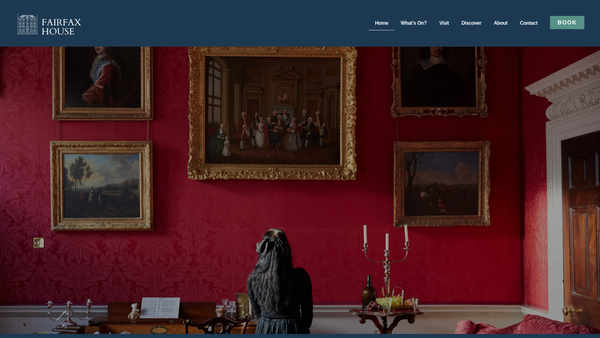Screenshot of the Friends Of Fairfax House website