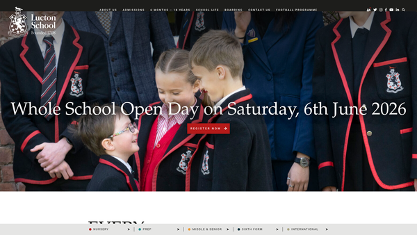 Screenshot of the Lucton Pierrepont School Educational Trust website