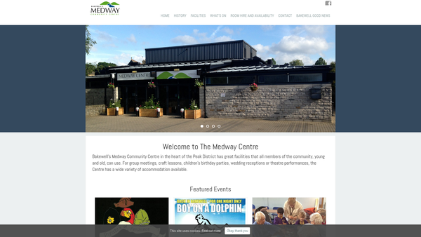 Screenshot of the Medway Centre Community Association website