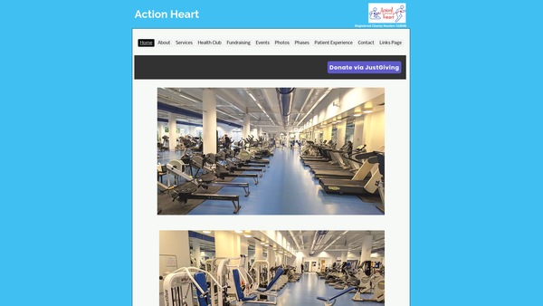 Screenshot of the Exercise Rehabilitation Association Limited website