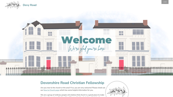 Screenshot of the The Vine Christian Trust website