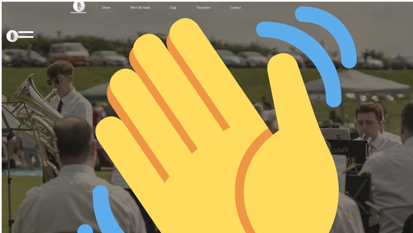 Screenshot of the Ilkeston Brass website