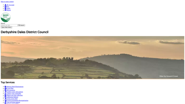 Screenshot of the The Ernest Bailey Charity website