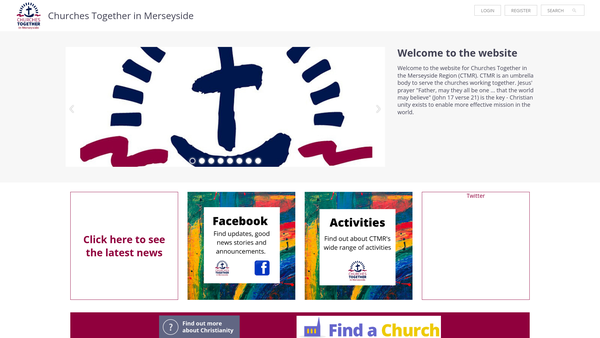 Screenshot of the Churches Together In The Merseyside Region website