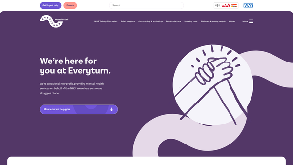 Screenshot of the Everyturn website