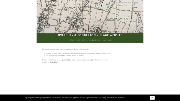 Screenshot of the The Friends Of St Faith's Church, Overbury website