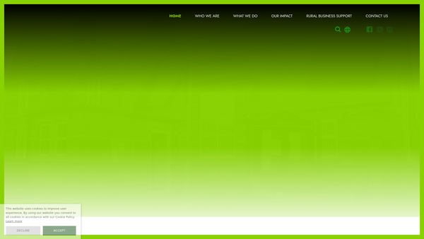 Screenshot of the Rural Community Action Nottinghamshire website