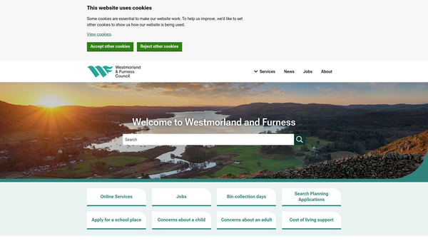 Screenshot of the Furness Maritime Trust website