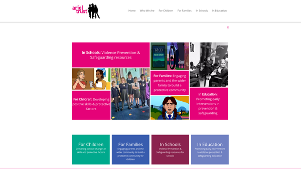 Screenshot of the Ariel Trust Limited website