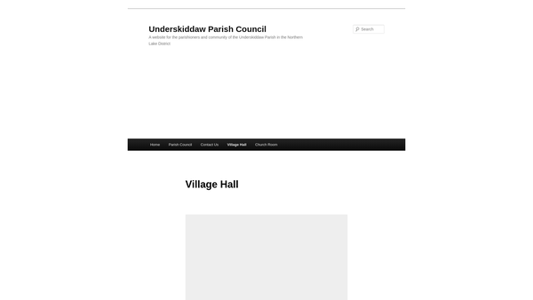 Screenshot of the Underskiddaw Village Hall website