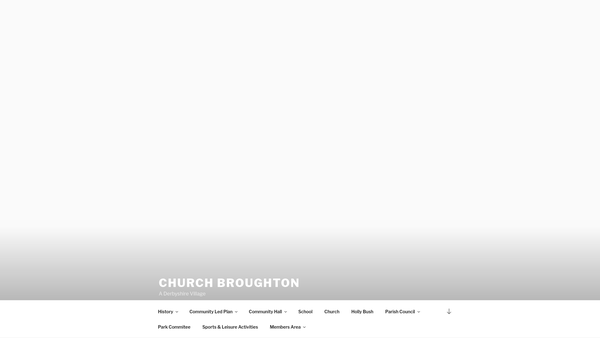 Screenshot of the Church Broughton Village Hall And Playing Fields website