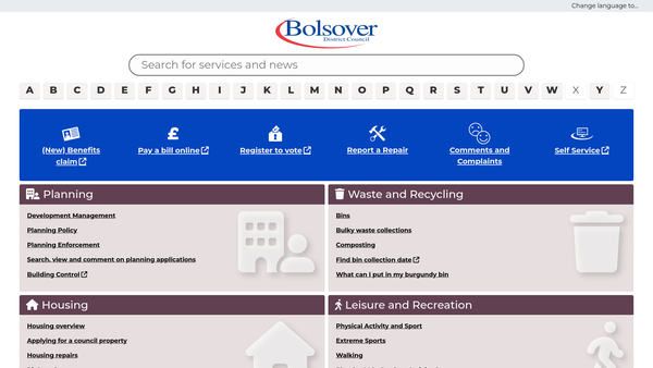Screenshot of the Shirebrook Model Village Recreation Ground Welfare Scheme website
