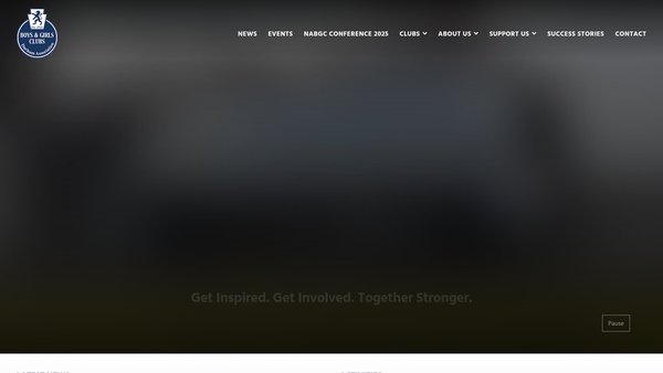 Screenshot of the Durham Association Of Boys & Girls Clubs website