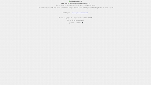 Screenshot of the Droylsden Youth Centre website