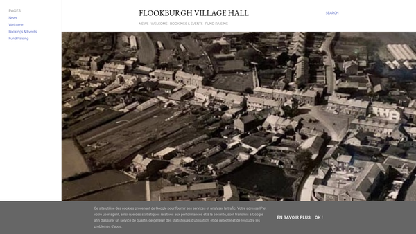 Screenshot of the Flookburgh Village Hall website