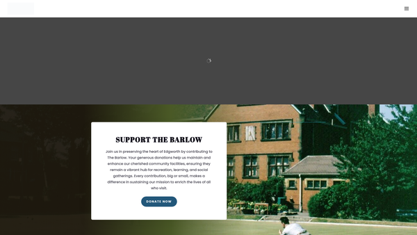 Screenshot of the The Barlow Institute website