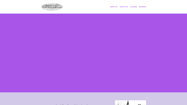 Screenshot of the Blackfordby Old School Room website