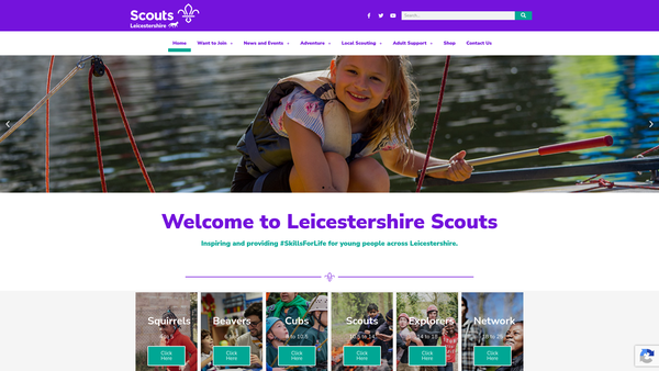 Screenshot of the J C Brooks Trust Fund website
