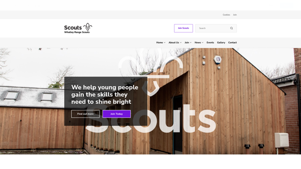 Screenshot of the 2/77th Manchester (2Nd Whalley Range) Group Of Scouts website