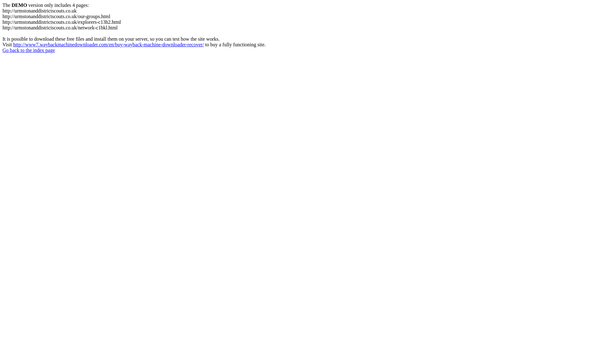 Screenshot of the 2nd Davyhulme Scout Group website