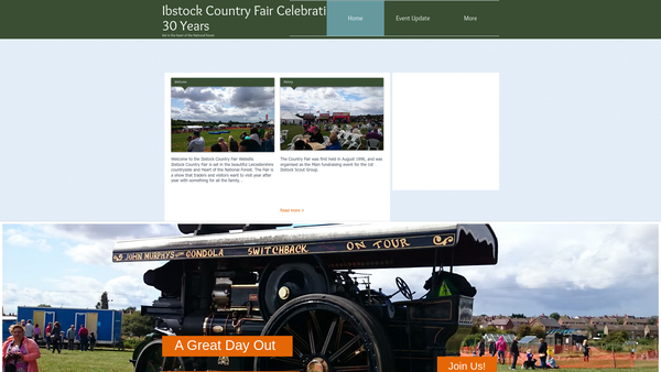 Screenshot of the 1st Ibstock Boy Scout Group website